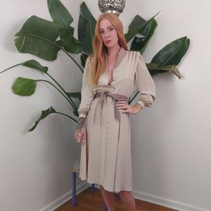 Vintage Tan Dress
